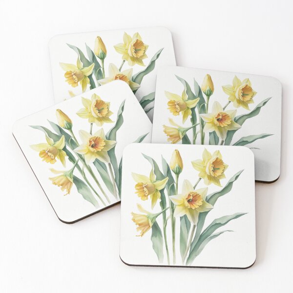 Item preview, Watercolor Daffodil designed and sold by Yeamie-Boutique.
