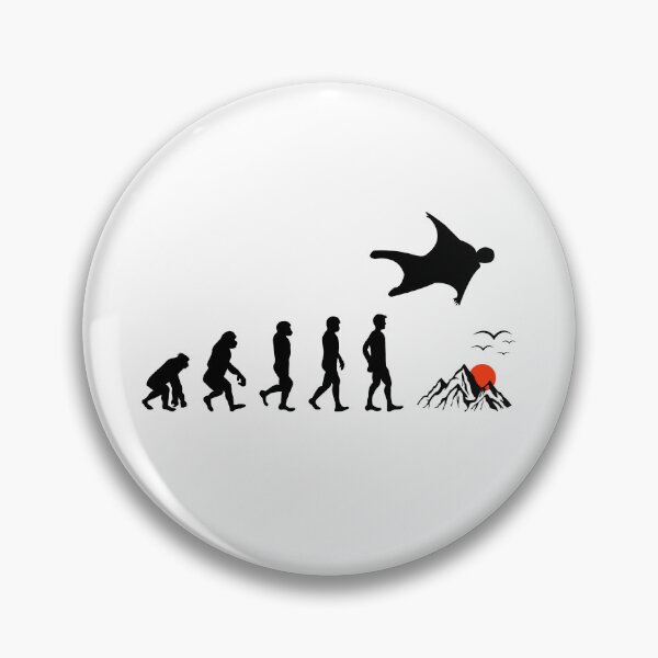Item preview, Wingsuit flying Base Jumping Skydiving Wingsuiting Evolution designed and sold by TastefulTees.