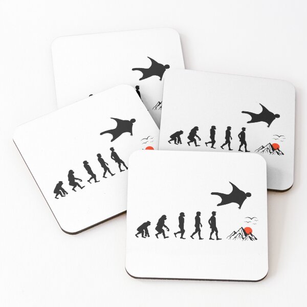 Item preview, Wingsuit flying Base Jumping Skydiving Wingsuiting Evolution designed and sold by TastefulTees.
