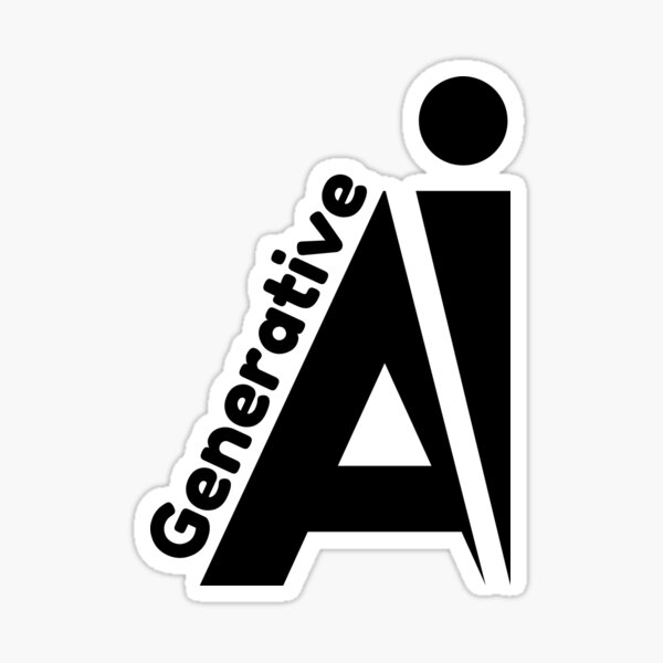 Generative AI (Black) Sticker