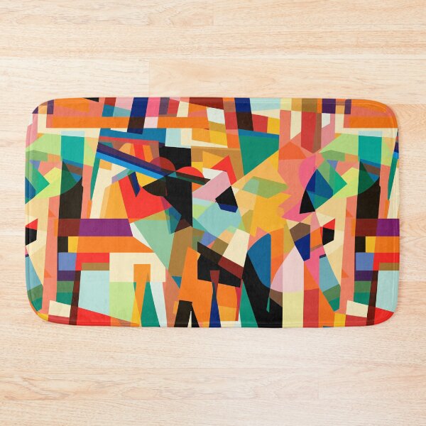 Item preview, Kandinsky inspired pattern with vibrant colors designed and sold by TopArtsy.