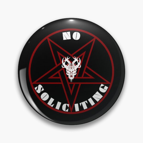 Item preview, No Soliciting Demonic Pentagram  (Dark) designed and sold by Beefleaf.