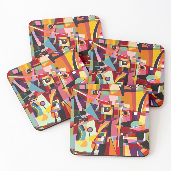 Item preview, Kandinsky inspired pattern with vibrant colors II designed and sold by TopArtsy.