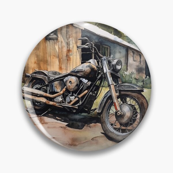 Item preview, Watercolor Bobber Motorcycle designed and sold by Richard Montag.