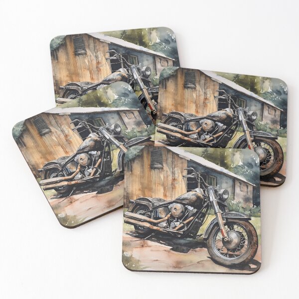 Item preview, Watercolor Bobber Motorcycle designed and sold by Richard Montag.