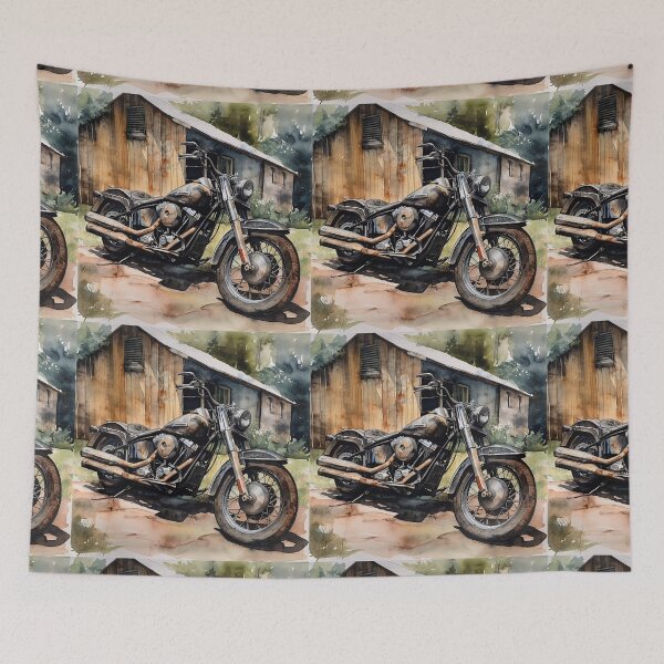 Item preview, Watercolor Bobber Motorcycle designed and sold by Richard Montag.