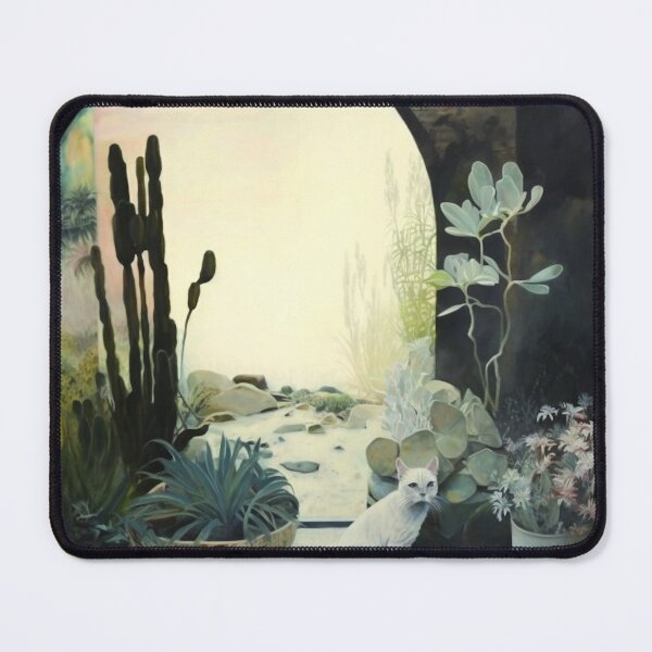 Item preview, Garden scene with cat designed and sold by noonoohig.
