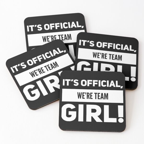 Item preview, It's official, we're team girl! -Gender reveal designed and sold by JOY STORE 45.