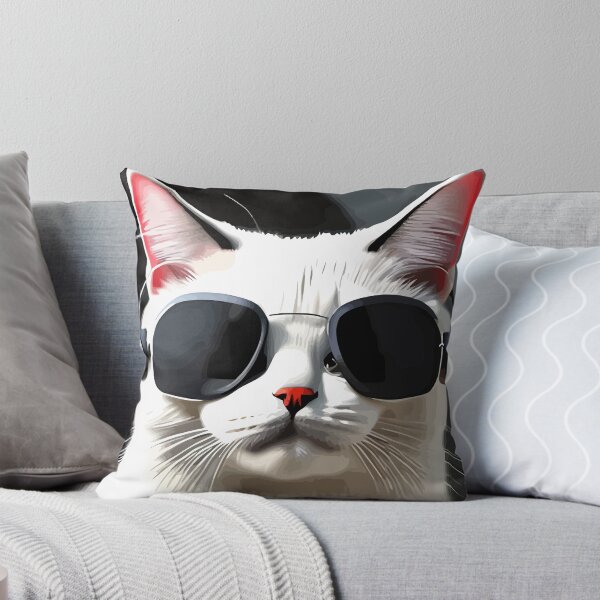Item preview, Cool Meow Cat Listening To Music With Headphones designed and sold by ArtisticAllure1.