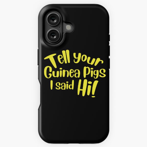 Vista previa del artículo con la obra «Dile a tus conejillos de Indias que dije ¡Hola!», diseñado y vendido por jazzydevil.