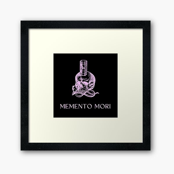 Artikel-Vorschau von Memento Mori Skull Sanduhr Pink, designt und verkauft von Ninjakandy.