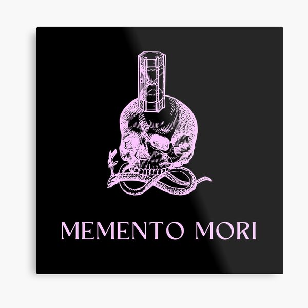 Artikel-Vorschau von Memento Mori Skull Sanduhr Pink, designt und verkauft von Ninjakandy.