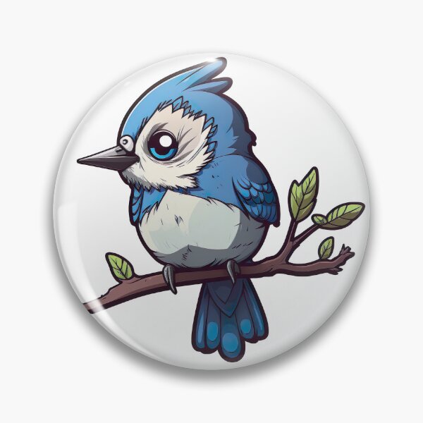 Artikelvorschau, Backyard Songbirds - Ein super süßer kleiner Blauhäher entworfen und verkauft von Kalligraphika.