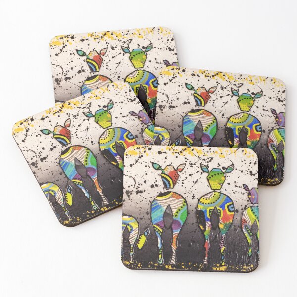 Item preview, Abstract Zebra Family designed and sold by CreativeDazeArt.