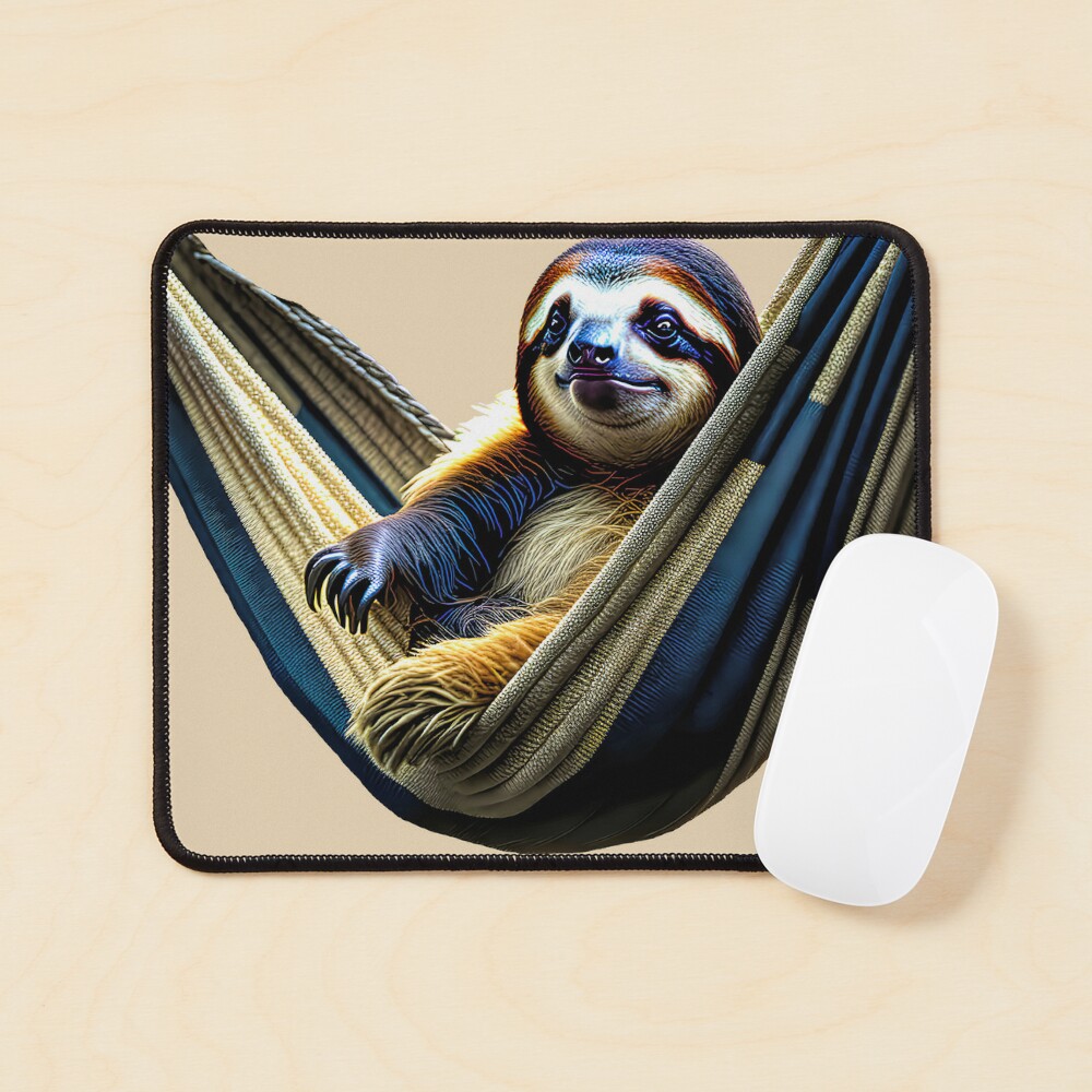 Sloth in a Hammock Art Board Print for Sale by Elisabeth Lucas