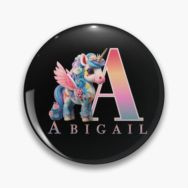 Item preview,  Abigail name with a cute unicorn designed and sold by Lubellebubble20.