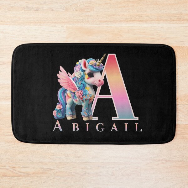 Item preview,  Abigail name with a cute unicorn designed and sold by Lubellebubble20.