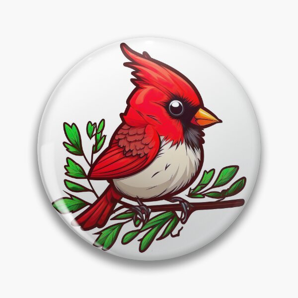 Item preview, Backyard Songbirds - A Super Cute Little Cardinal designed and sold by Kalligraphika.