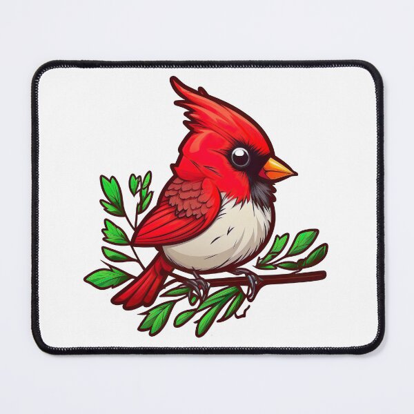 Item preview, Backyard Songbirds - A Super Cute Little Cardinal designed and sold by Kalligraphika.