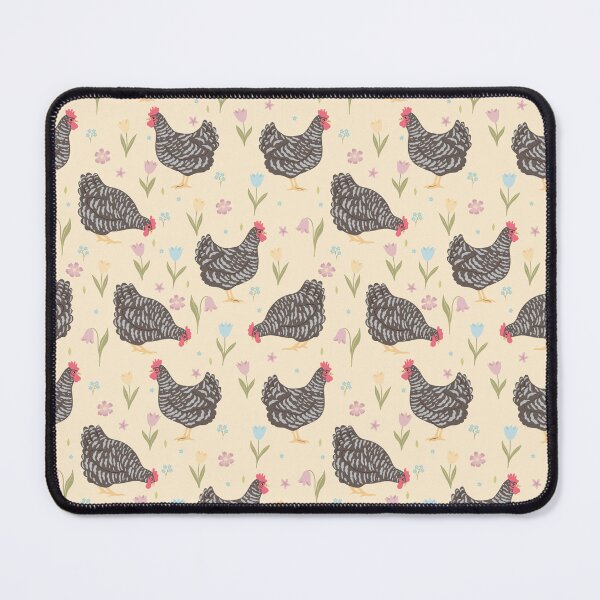 Item preview, cute pockmarked chickens and flowers designed and sold by burbura.