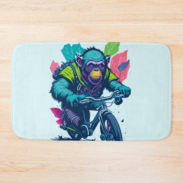 Item preview, Chimp Riding a Bike - Pastel Colors designed and sold by SlucidShop.
