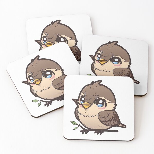 Artikelvorschau, Backyard Songbirds - Ein super süßer kleiner Spatz entworfen und verkauft von Kalligraphika.