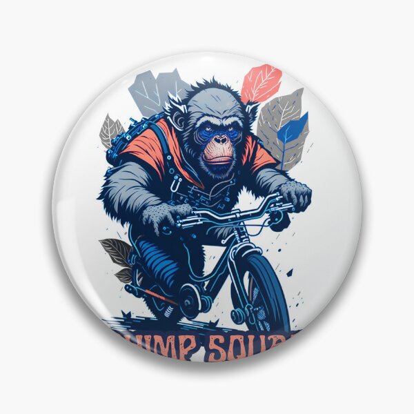 Aperçu de l'œuvre Chimpanzé à vélo - Chimp Squad créée et vendue par SlucidShop.