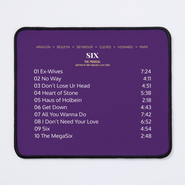 Item preview, SIX The Musical Tracklist designed and sold by BlackwellNY.