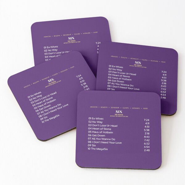 Item preview, SIX The Musical Tracklist designed and sold by BlackwellNY.