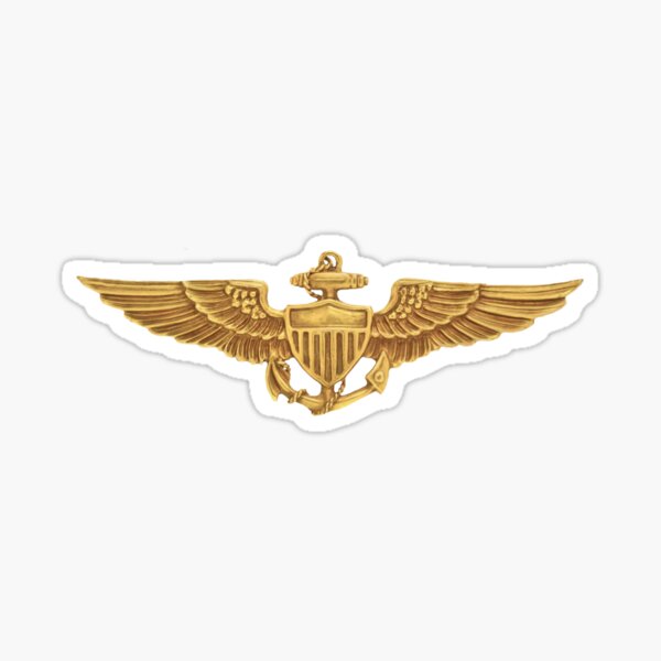 Navy Pilot Wings Sticker