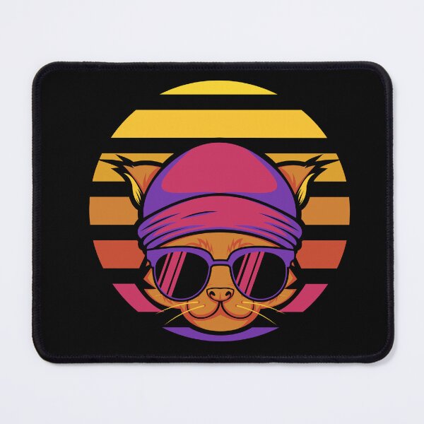 Item preview, cat daddy black cat vintage eighties style cat retro sticker designed and sold by Lv28021.