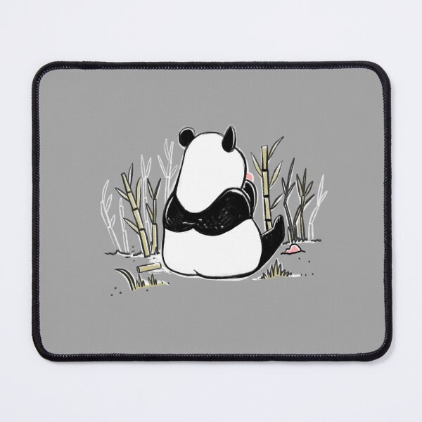 Item preview, Panda sitting with Bamboo designed and sold by cheekyfoxart.