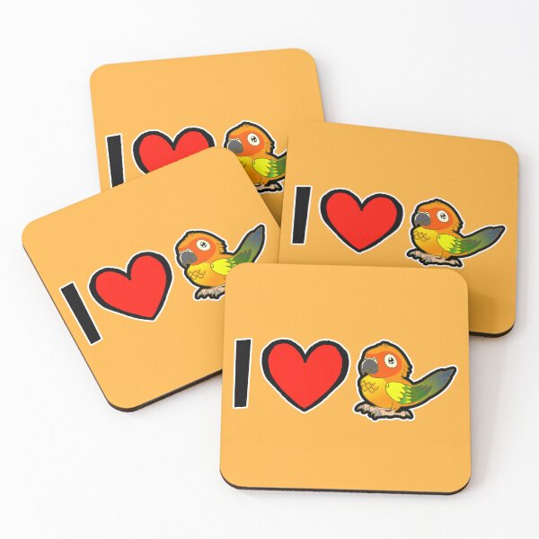 Item preview, I love Cute and Chubby Sun Conure designed and sold by DynieKid.