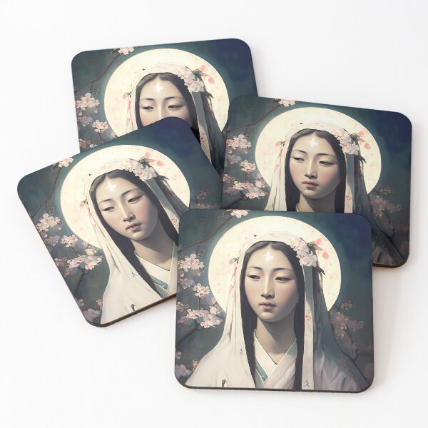 Item preview, Portrait of virgin Mary, Virgin Mary, Fiat catholic, Fiat, Immaculate conception designed and sold by zhanshi2009.