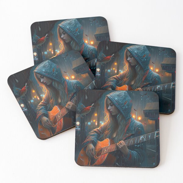 Item preview, girl with guitar lovers fantasy world designed and sold by FireFXStudio.