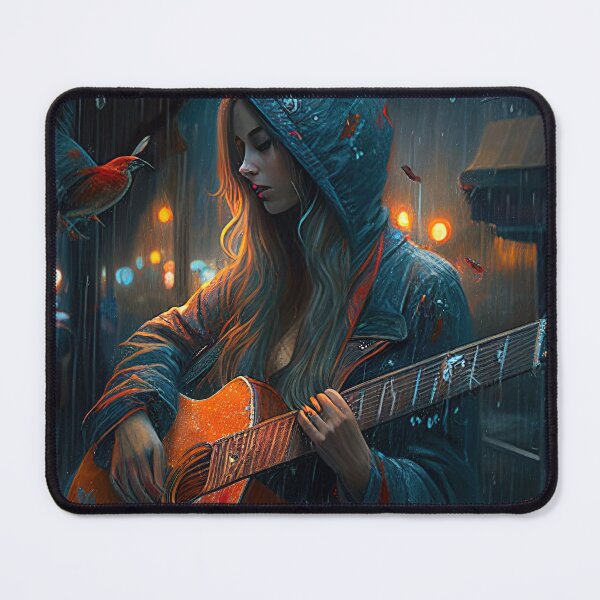 Item preview, girl with guitar lovers fantasy world designed and sold by FireFXStudio.