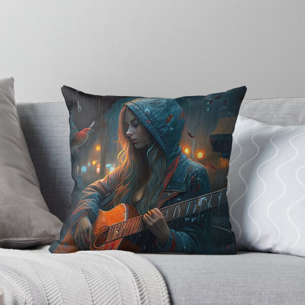 Item preview, girl with guitar lovers fantasy world designed and sold by FireFXStudio.