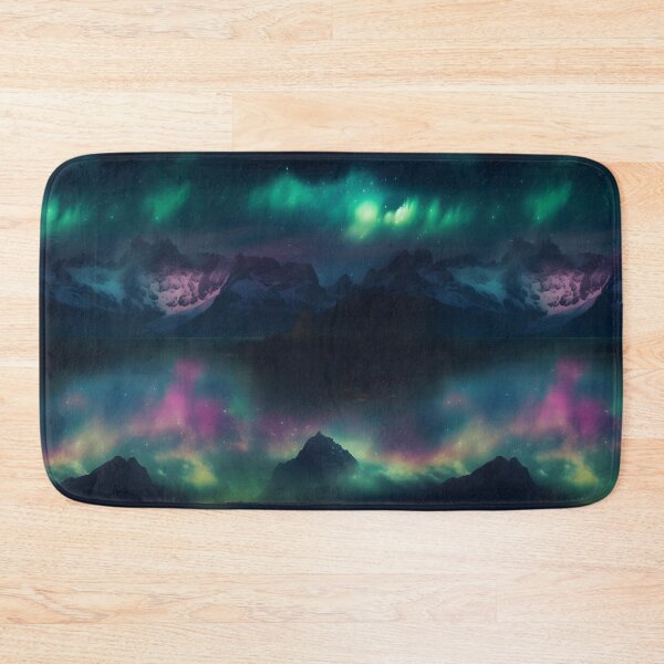 Item preview, Aurora Borealis Over the Snowy Mountains Pattern designed and sold by candlewithhare.
