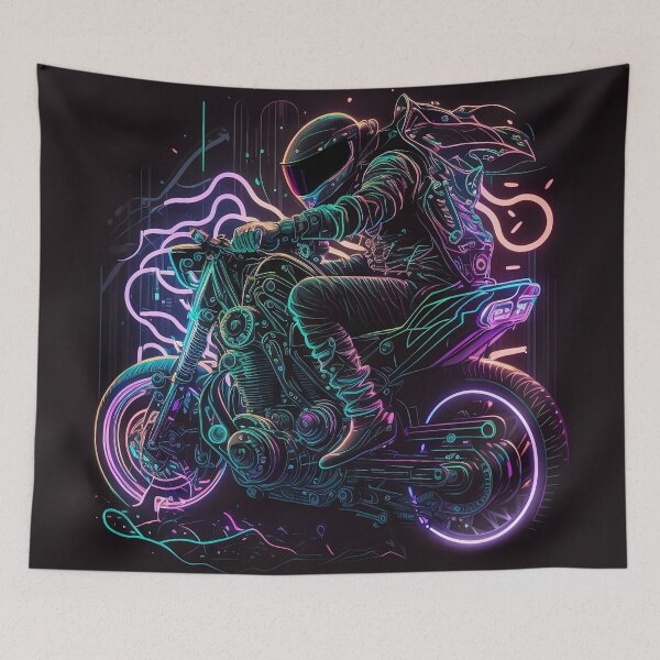 Item preview, The neon motorbike ride.  designed and sold by SHALOXX.