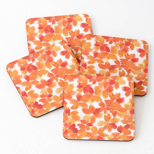 Item preview, Florals in Orange Watercolour Collection designed and sold by Ivy Uttaro.