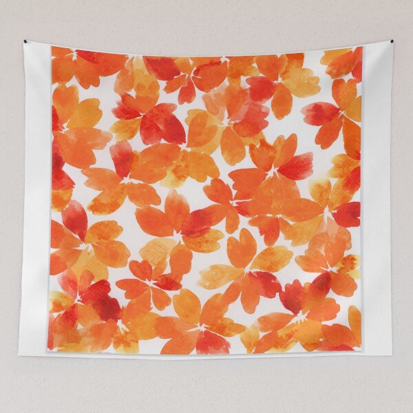 Item preview, Florals in Orange Watercolour Collection designed and sold by Ivy Uttaro.