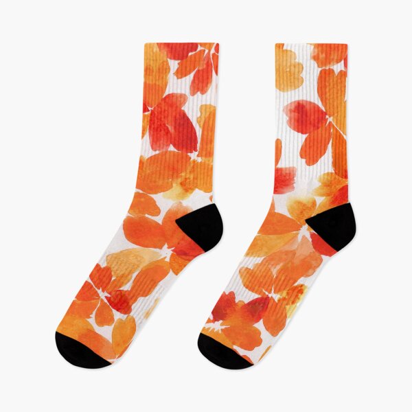 Item preview, Florals in Orange Watercolour Collection designed and sold by Ivy Uttaro.