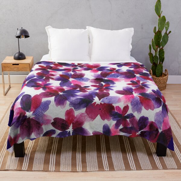 Item preview, Florals in Purple & Pink Watercolour Collection designed and sold by Ivy Uttaro.