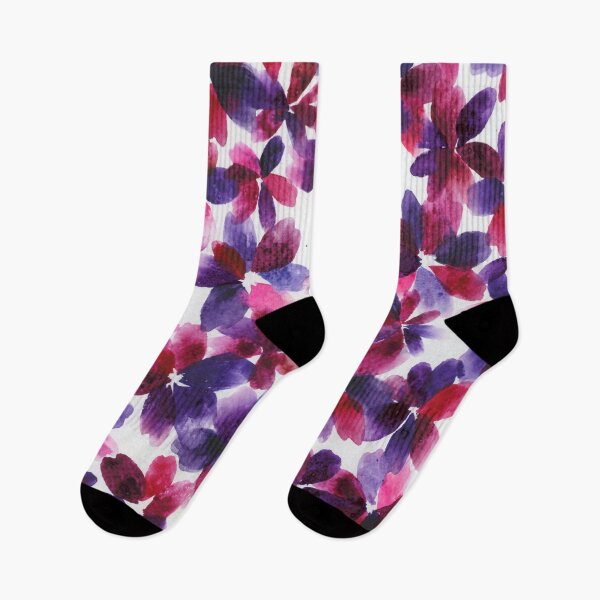 Item preview, Florals in Purple & Pink Watercolour Collection designed and sold by Ivy Uttaro.