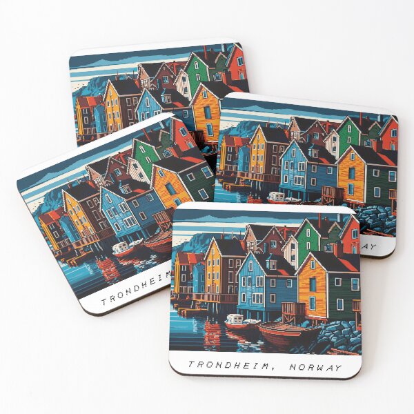 Item preview, Copie de Trondheim Pixel Art Retro designed and sold by PixelAirlines.