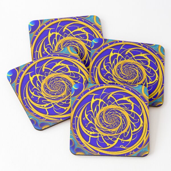 Item preview, Spiral Gold On Royal Blue 2 - SPIRALS designed and sold by internlvisions.