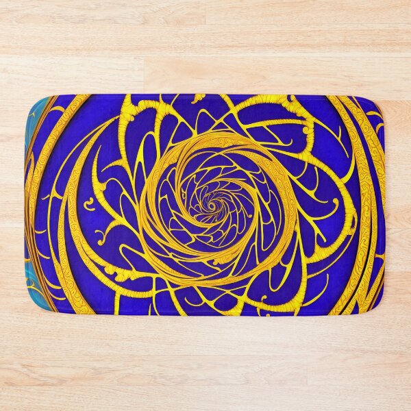 Item preview, Spiral Gold On Royal Blue 2 - SPIRALS designed and sold by internlvisions.