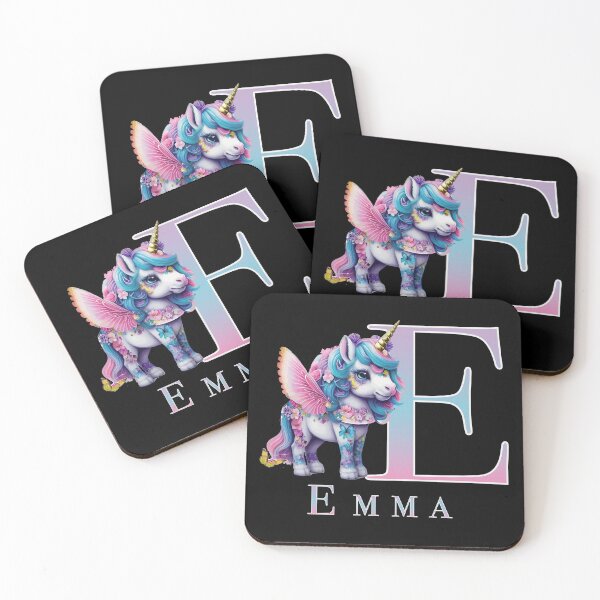Item preview, Emma name with a cute unicorn designed and sold by Lubellebubble20.
