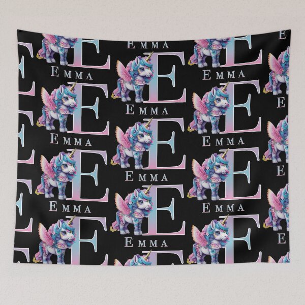Item preview, Emma name with a cute unicorn designed and sold by Lubellebubble20.