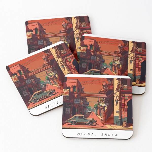 Item preview, Delhi Pixel Art Retro designed and sold by PixelAirlines.